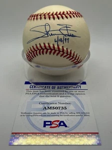 Shawn Estes Giants Mets Reds Signed Autograph OMLB Baseball PSA DNA *35 - Picture 1 of 2