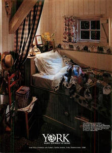 Magazine Print Ad YORK 1993 Make Yourself At Home Fabrics Wallcoverings - Bild 1 von 1