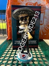 Albuquerque Isotopes Mariachi Skull Bobblehead 2022 Al Hurricane Tribute 