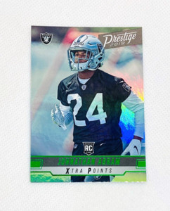 2019-20 Prestige Football Johnathan Abram Rookie Card (Green) Las Vegas Raiders