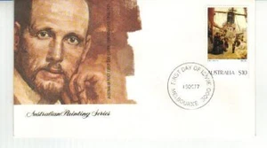 Painting $10 "Coming South" by Tom Roberts (FDI MINT AP FDC) 1977 (CV $15) - Picture 1 of 1
