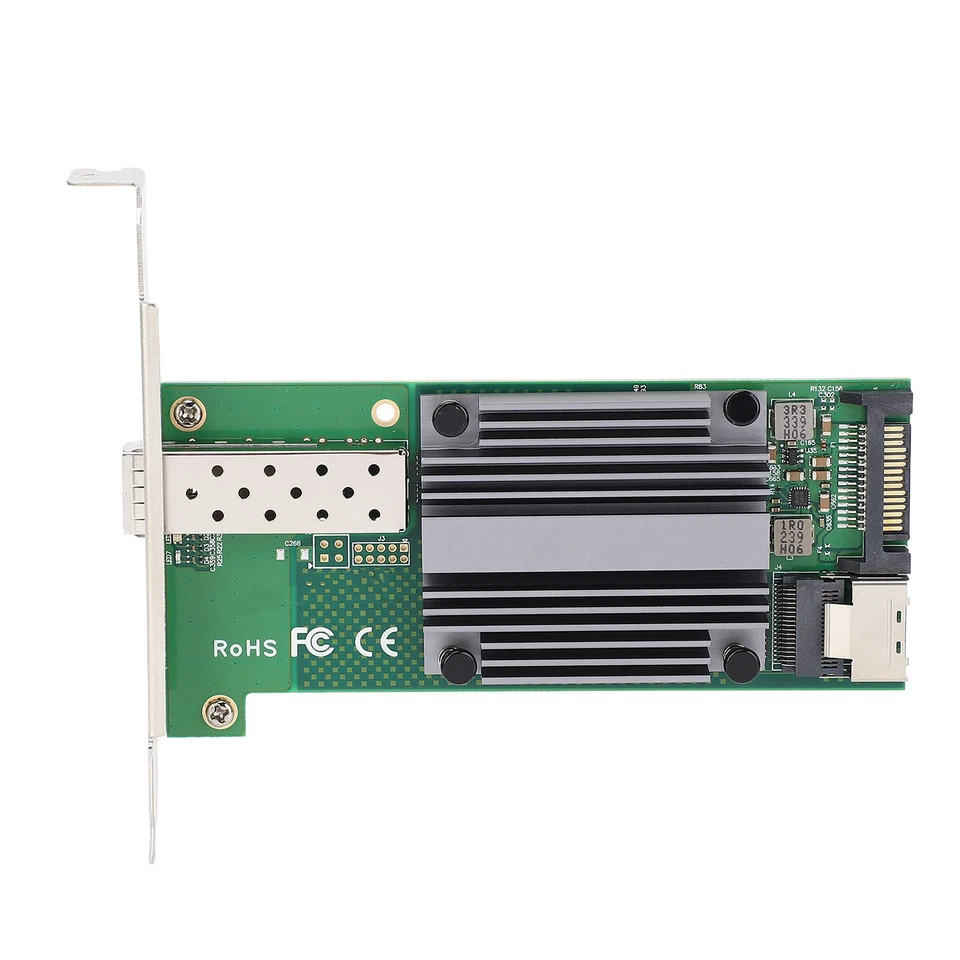 Ethernet NIC Card M.2 To 10Gb B M KEY 82599‑1 SFP Industrial Control Server