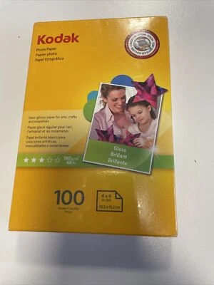 Papel fotográfico Kodak 4” X 6” 48 lb brillante 100 unidades sellado Foto 1 de 4