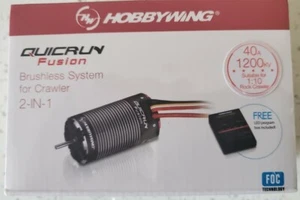 HOBBYWING QUICRUN 1200KV CRAWLER FUSION ,GENUINE PRODUCT SEALED - Picture 1 of 3