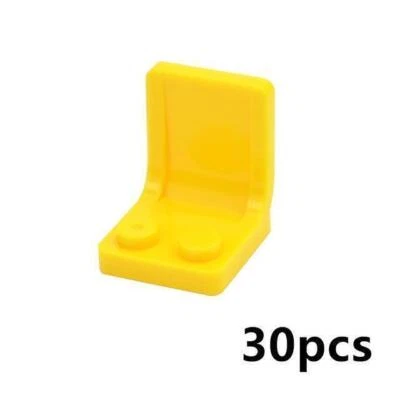 Cadeira de veículo de carro 2x2 vermelha branca cinza marrom preta X30 para Lego minifigura assento - Imagem 1 de 4