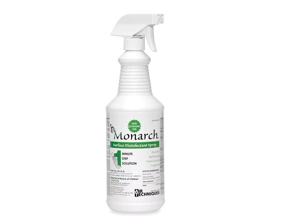 12x Monarch Surface Disinfectant Spray 32oz Bottle H6110-N - Image 1 of 1