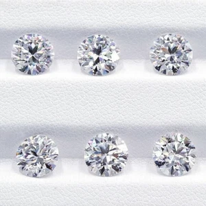 Loose Lab Grown CVD Diamond 9.50 mm Round  D Color IF Clarity Certified Diamond - Picture 1 of 6