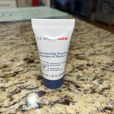 Clarins Men Shampoo & Shower Hair & Body,, 1.06oz ea, New, Sealed - Image 1 of 2