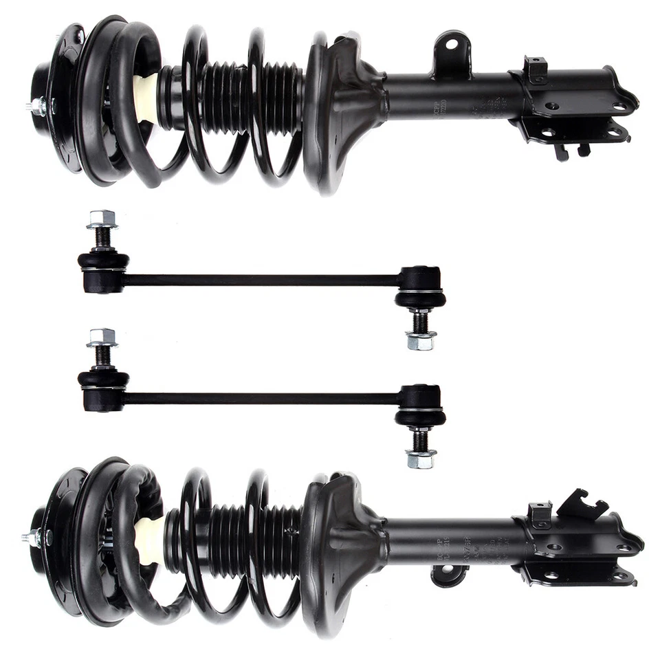 For 2005-2009 Hyundai Tucson 4pc Front Strut w/ Coil Spring Sway Bar Link Kit Foto 1 de 1