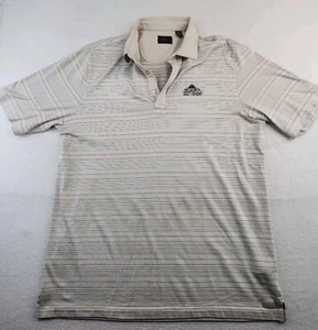 Greg Norman Sedona Golf Resort Logo Polo Shirt Mens Large Striped Lightweight - Picture 1 of 10