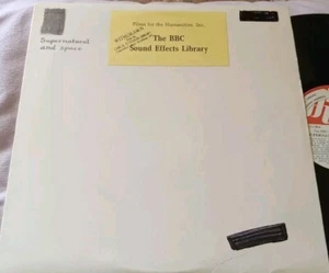 The BBC Sound Effects Library SUPERNATURAL AND SPACE LP RARE  - Picture 1 of 3