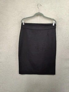 Grace Elements Women Skirt 10 Black Rayon Blend Straight Pencil Fit Stretch Mini - Picture 1 of 17