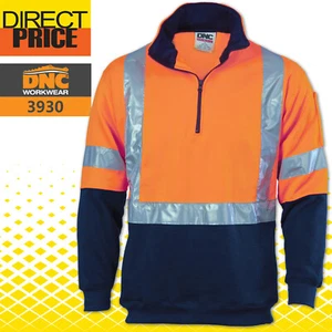 DNC HiVis 1/2 Zip Fleecy Back & additional Tape on Tail,3930 - Picture 1 of 5