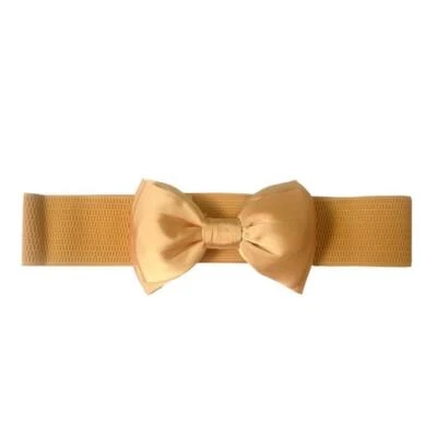 Elastic Waist Bella Satin Bow Belts - By Banned Apparel - Image 1 of 4