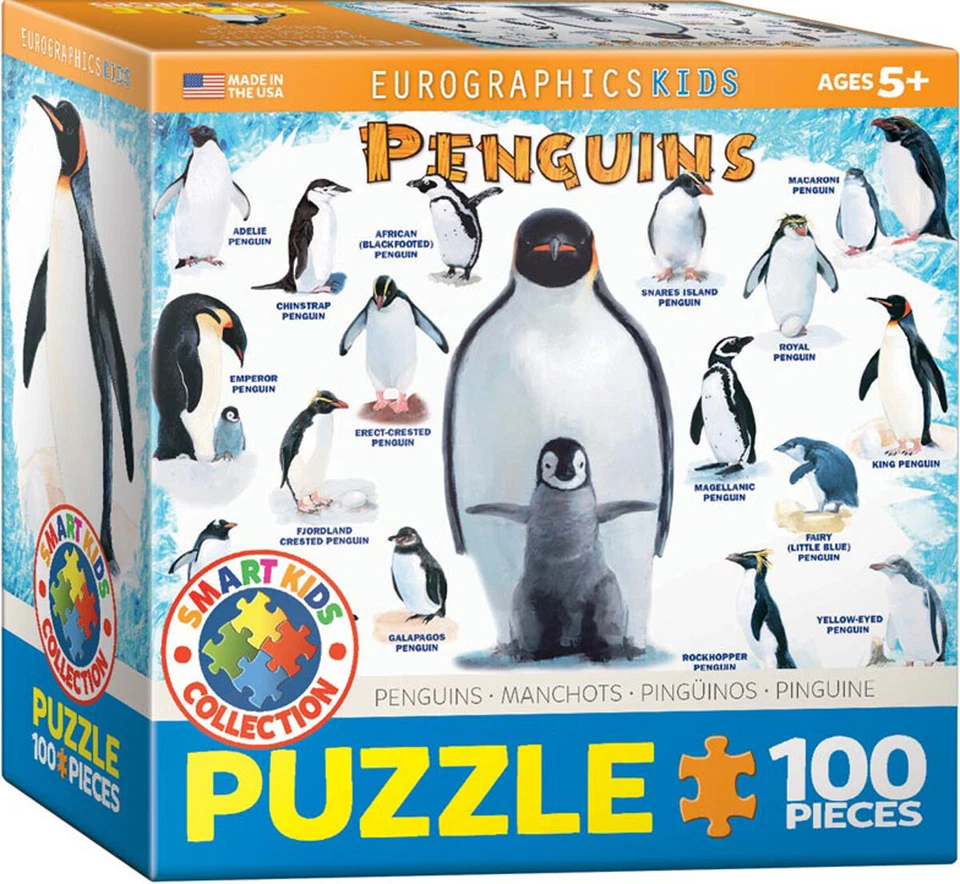 Eurographics Penguins 100 Piece Jigsaw Puzzle - Image 1 of 1