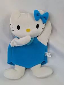 Hello Kitty Badehandschuh Puppe weiß blau Plüsch 9,5 Zoll Stofftier Spielzeug - Bild 1 von 7