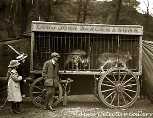 Ein alter Zirkuswagen - historischer Fotodruck - Bild 1 von 1