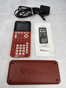 Texas Instruments TI-84 Plus CE Red Python Graphing Calculator - Complete Mint!!
