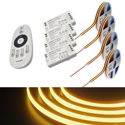 COB LED AnyCut Set mit Controller und Fernbedienung 4 Zonen 2700 Kelvin warmweiß - Bild 1 von 4