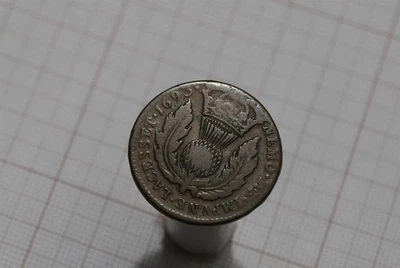 🧭 🇬🇧 UK GB RARE SCOTLAND BAWBEE 1693 STAR MINTMARK B73 #117 - Image 1 of 3