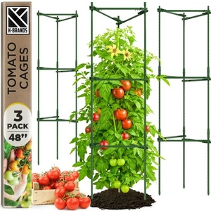 Tomato Cage - Large Trellis Stakes and Plant Support Structures for Vegetable... - Picture 1 of 8