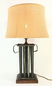 Candlestick Mold Lamp, Antique Tin 12 Long-Taper Mold, 16" Tall OBO - Picture 1 of 12