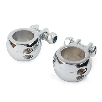 Estribo motor Highway Foot Peg Mount Clamp Bracket 1-1/4" 32mm Fit Harley - Imagen 1 de 4