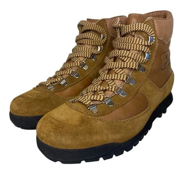 Botas de caminhada masculinas vintage Scarpa couro camurça montanhismo tamanho 7,5 N (estreitas) - Imagem 1 de 4