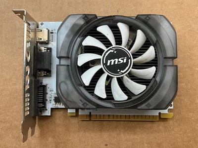 MSI NVIDIA GEFORCE GT 730 N730-4GD3V2 4GB DDR3 WHITE VIDEO CARD - Image 1 of 4