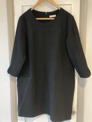 3/4 Sleeve Black Dress By Whistles Size 16 - Image 1 of 4
