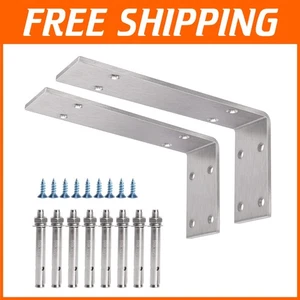 Premium Qualität Wandregalwinkel - 10x6 Edelstahlträger - Bild 1 von 12