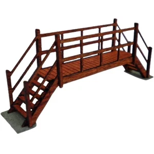 Kit de madera pasarela pequeña calibre OO modelo ferrocarriles modelos Ancorton OOFB1 - Imagen 1 de 1