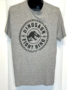 Jurassic World Dino Fight Ring Short Sleeve T-Shirt, Gray - Large - Picture 1 of 4
