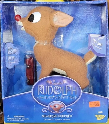 FIGURA DE ACCIÓN DEFINITIVA de reno nariz roja Rudolph recién nacido Memory Lane ver fotos Foto 1 de 4