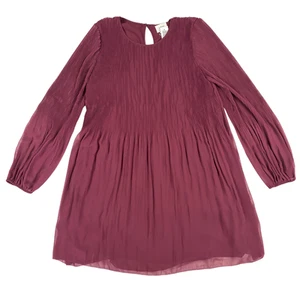 Nuevo con etiquetas Mini Vestido Wilfred Daydreamer en Borgoña Especiado Talla Mediana - Imagen 1 de 10