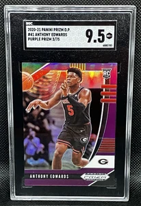 2020-21 Prizm Draft Picks Anthony Edwards Rookie Purple Prizm /75 No. 41 SGC 9,5 - Bild 1 von 3