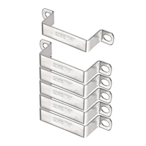 Staffa connettore a forma di U 33 x 70 mm 304 acciaio inox confezione da 6 - Foto 1 di 6