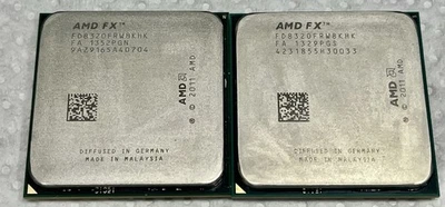 (Lote de 2)- AMD FX-8320 3.5GHZ (8 núcleos) soquete AM3+ desktop CPU FD8320FRW8KHK - Imagem 1 de 3