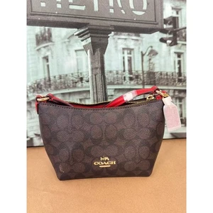 Coach CX604 Umhängetasche mit Reißverschluss oben aus charakteristischem Canvas - Bild 1 von 6