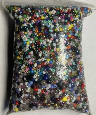 8oz Bag of Miscellaneous Small Seed Beads for Jewelry Making Unbranded New - Image 1 of 2