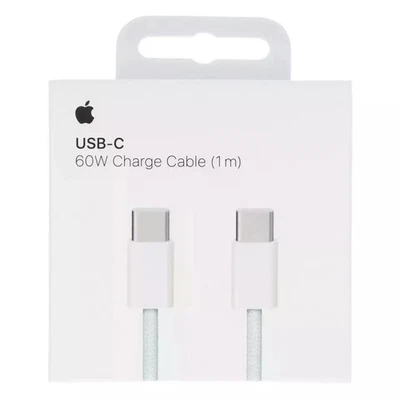 CAVO APPLE NYLON ORIGINALE TYPE C USB TIPO C  1 METR0 IPHONE 15/16/17 e PRO - Immagine 1 di 2