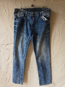 Jeans Southpole Flex The Movement uomo gamba dritta elasticizzato blu denim 34x32 nuovo senza etichette - Foto 1 di 6