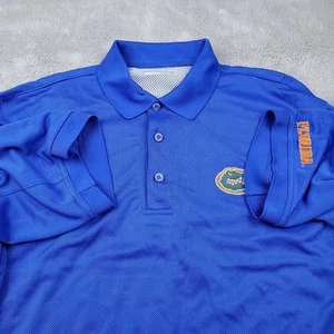 Columbia Florida Gators PFG Fishing Shirt Mens S Omni-Shade Blue Short Sleeve - Picture 1 of 11