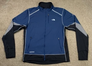 The North Face Mens Medium Blue Flight Series Windstopper Full Zip Jacket Hiking - Picture 1 of 12