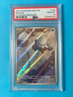 💧 Snover Illustration Rare PSA 10 | MEG EN 140/132 | 2025 Pokémon - Image 1 of 2