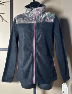 Mossy Oak Fleece Camo Black Pink Trim (NEW) Size: Small - Picture 1 of 7