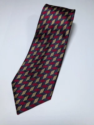 Corbata Pierre Cardin Repp Jacquard Macclesfield Seda Geométrica Profesional Foto 1 de 4