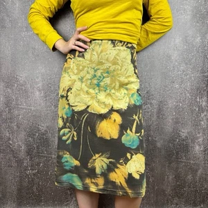 Falda Clase Roberto Cavalli Ligera Multicolor Patrón Floral Talla 50 - Imagen 1 de 22