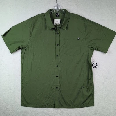 Nueva con etiquetas Camisa Neff Abotonada XXL Verde Oliva Manga Corta Abotonada Informal Para Hombres Foto 1 de 4