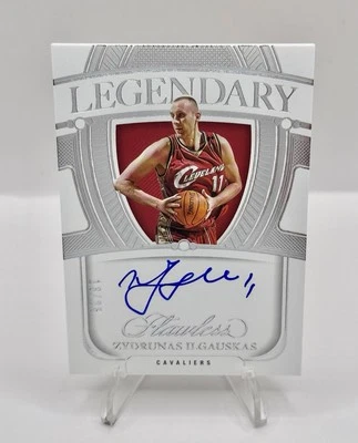 2023-24 Impecable ZYDRUNAS ILGAUSKAS Plata Legendaria EN TARJETA AUTO Cavaliers/25 Foto 1 de 2